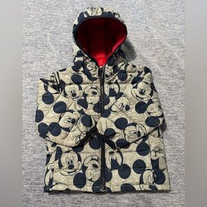 Baby GAP Disney Mickey Mouse Grey and Navy Blue Jacket 2T